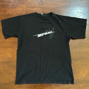 Vintage No Fear Motocross Dirt Bike T Shirt Men's Small Y2K Street wear‎